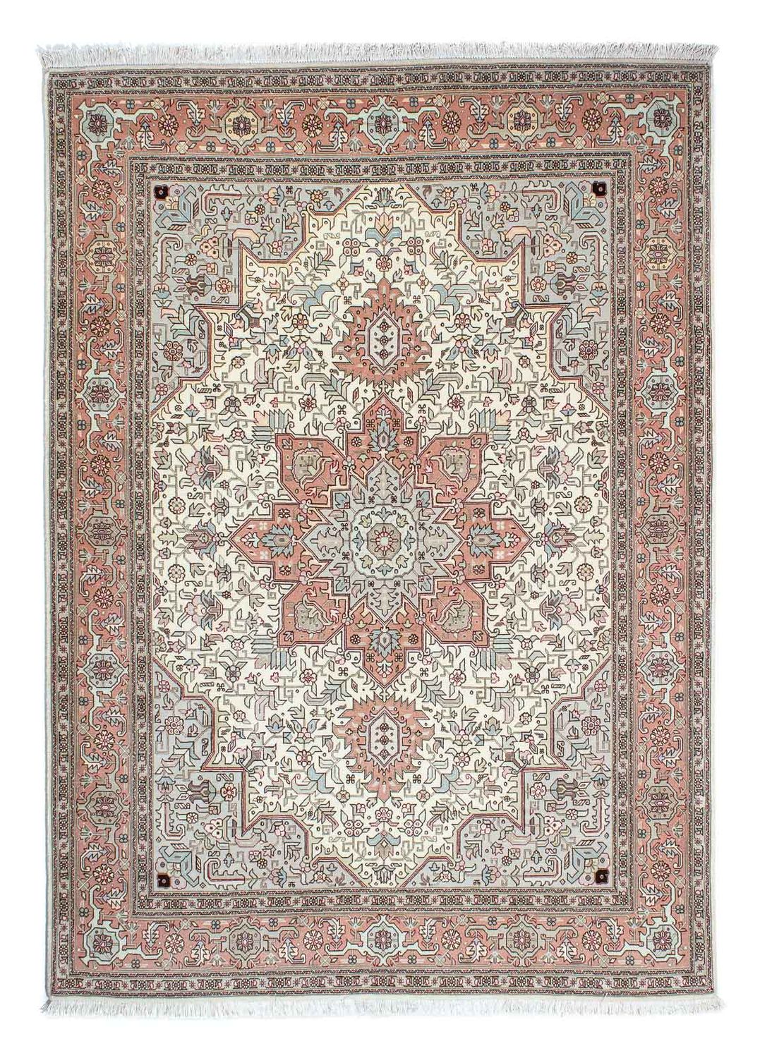 Perzisch tapijt - Tabriz - Royal - 218 x 152 cm - beige