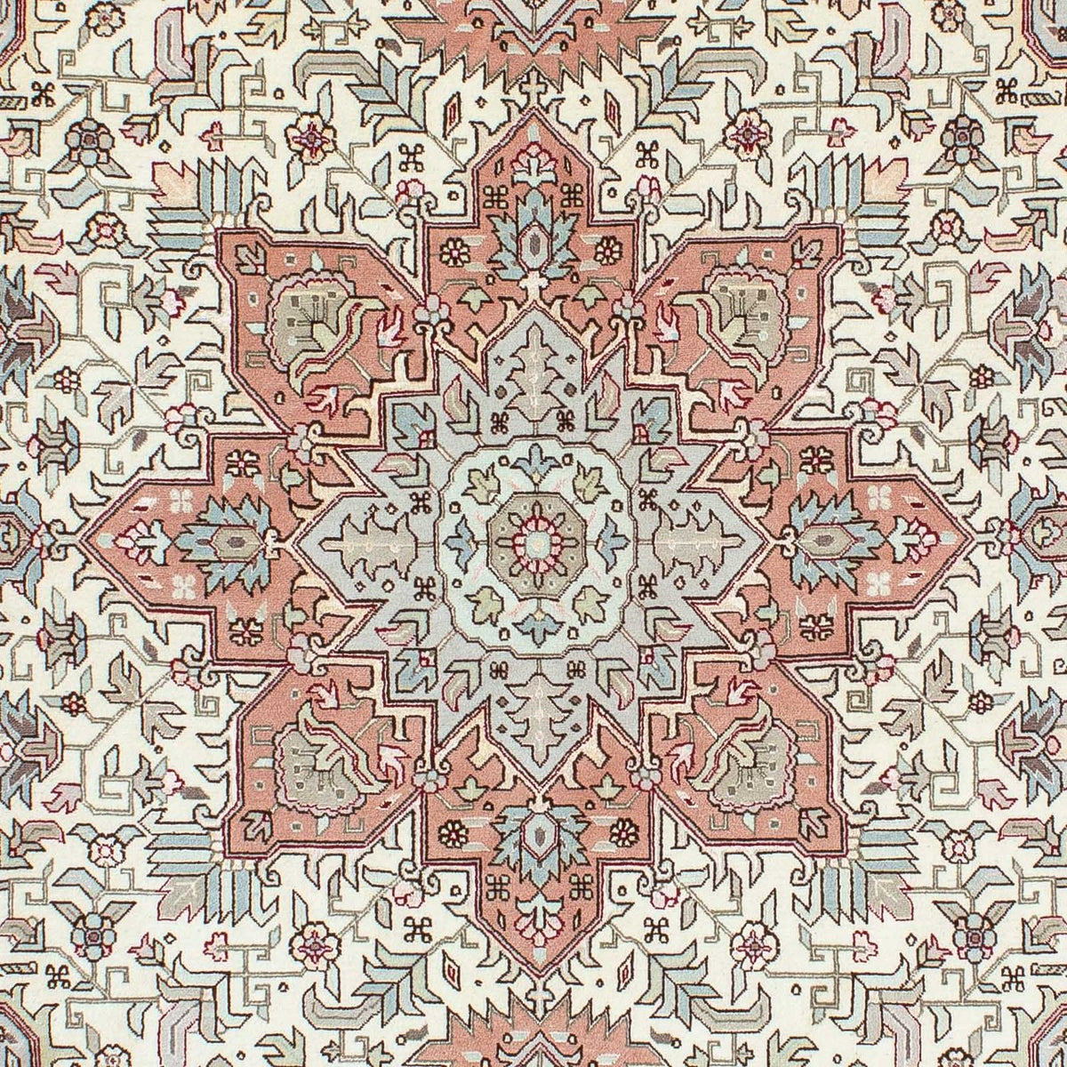 Perzisch tapijt - Tabriz - Royal - 218 x 152 cm - beige