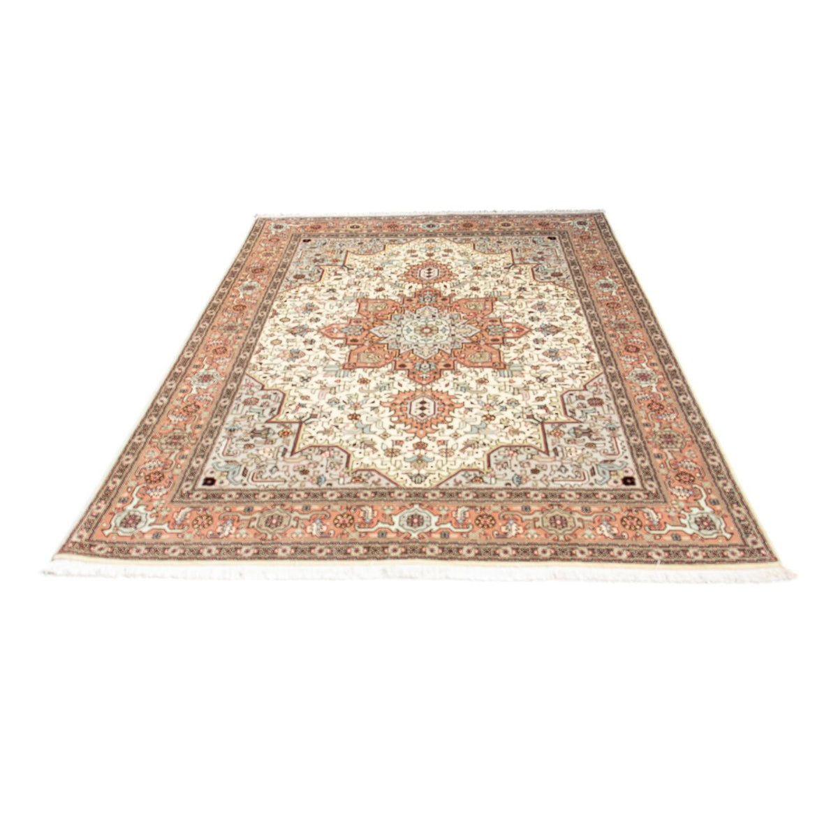 Perzisch tapijt - Tabriz - Royal - 218 x 152 cm - beige