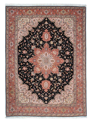 Perzisch tapijt - Tabriz - Royal - 214 x 151 cm - donkerblauw
