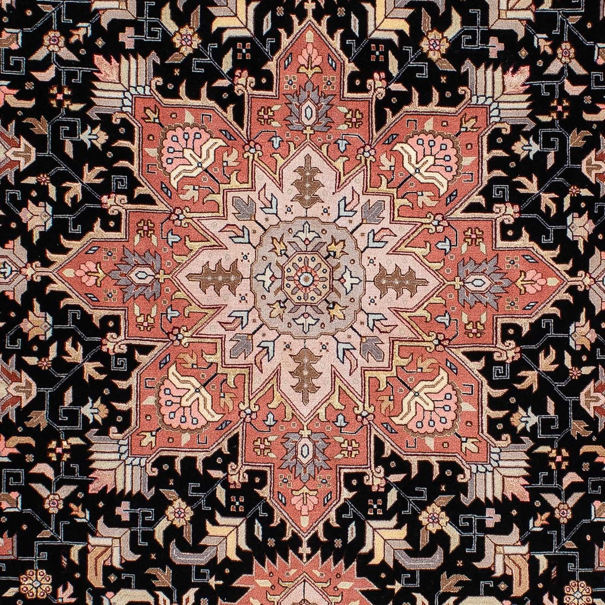 Perzisch tapijt - Tabriz - Royal - 214 x 151 cm - donkerblauw