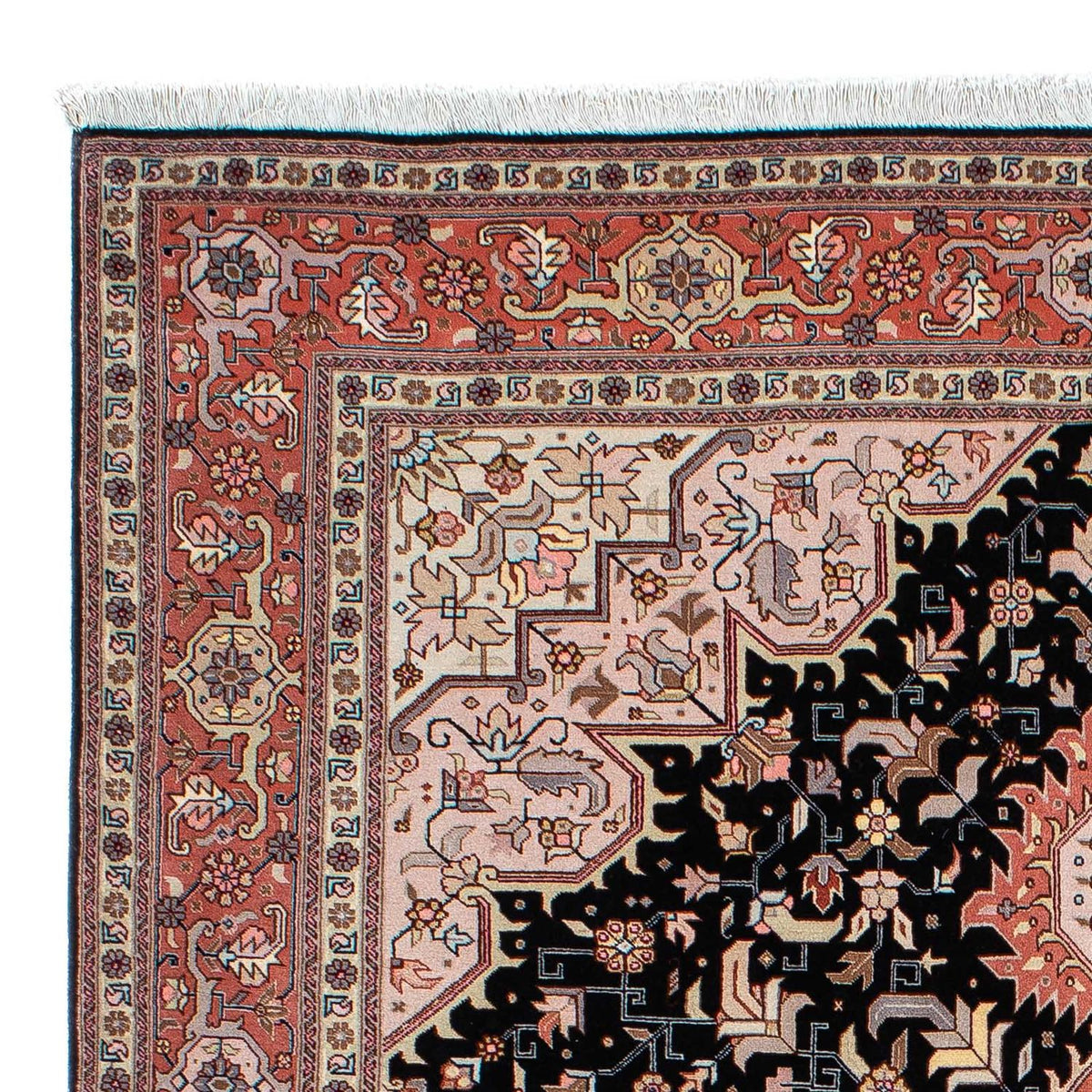 Perzisch tapijt - Tabriz - Royal - 214 x 151 cm - donkerblauw