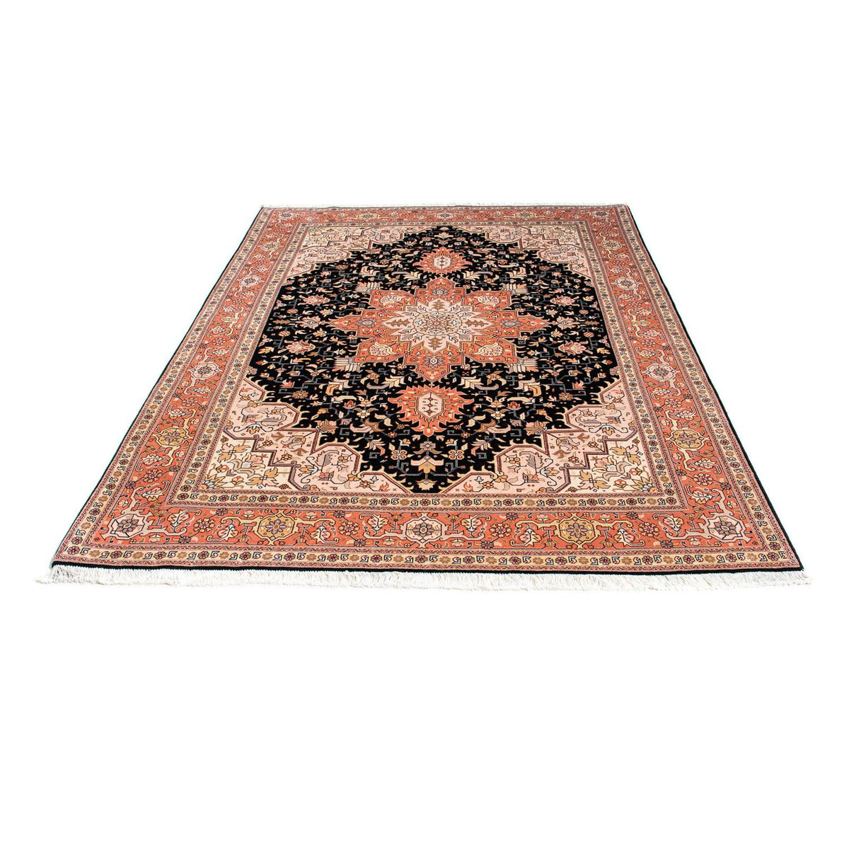 Perzisch tapijt - Tabriz - Royal - 214 x 151 cm - donkerblauw