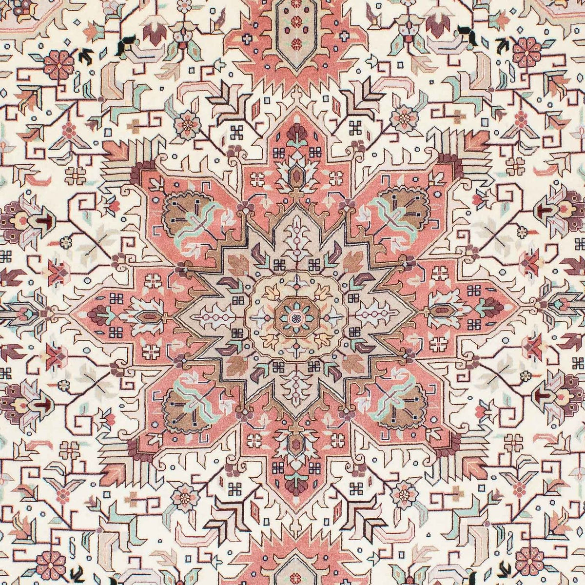 Perzisch tapijt - Tabriz - Royal - 200 x 150 cm - beige