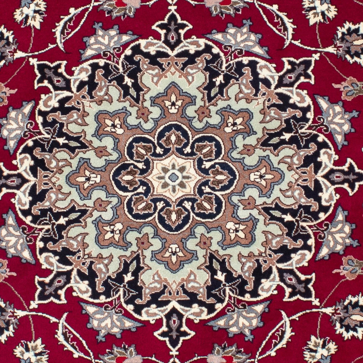 Perzisch tapijt - Tabriz - Royal - 184 x 154 cm - donkerrood