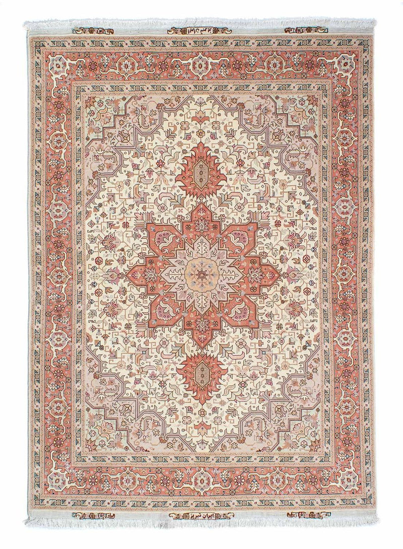 Perzisch tapijt - Tabriz - Royal - 207 x 152 cm - beige