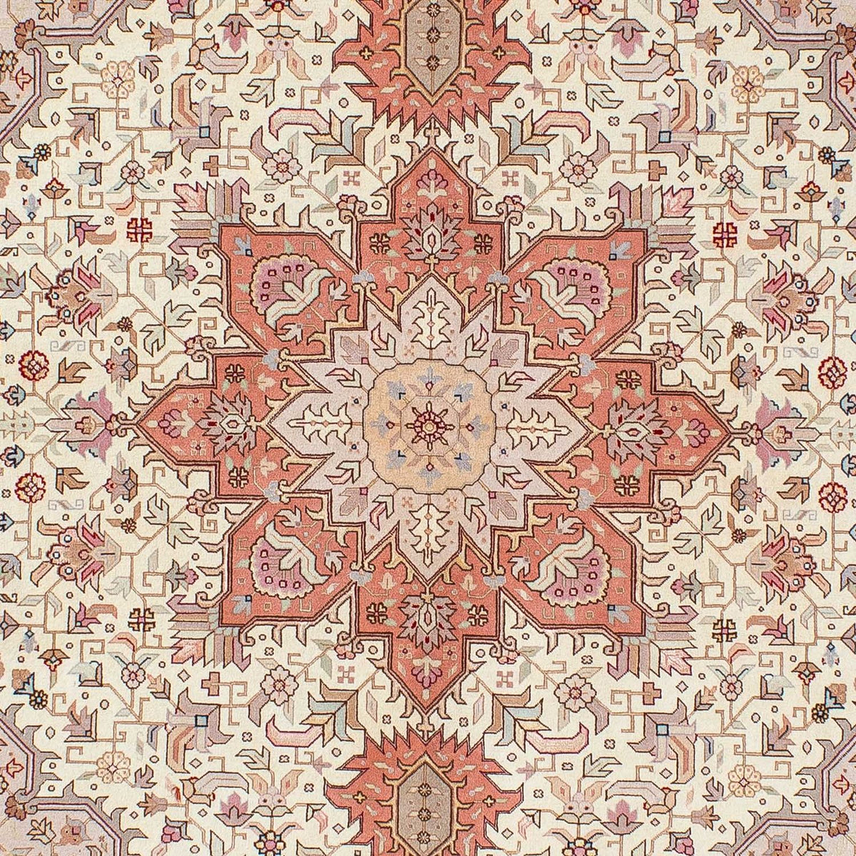 Perzisch tapijt - Tabriz - Royal - 207 x 152 cm - beige