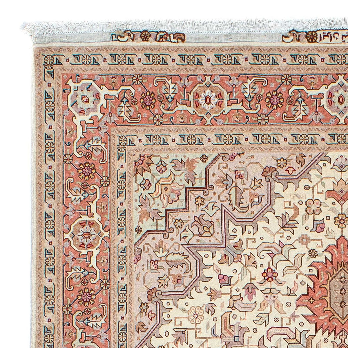 Perzisch tapijt - Tabriz - Royal - 207 x 152 cm - beige