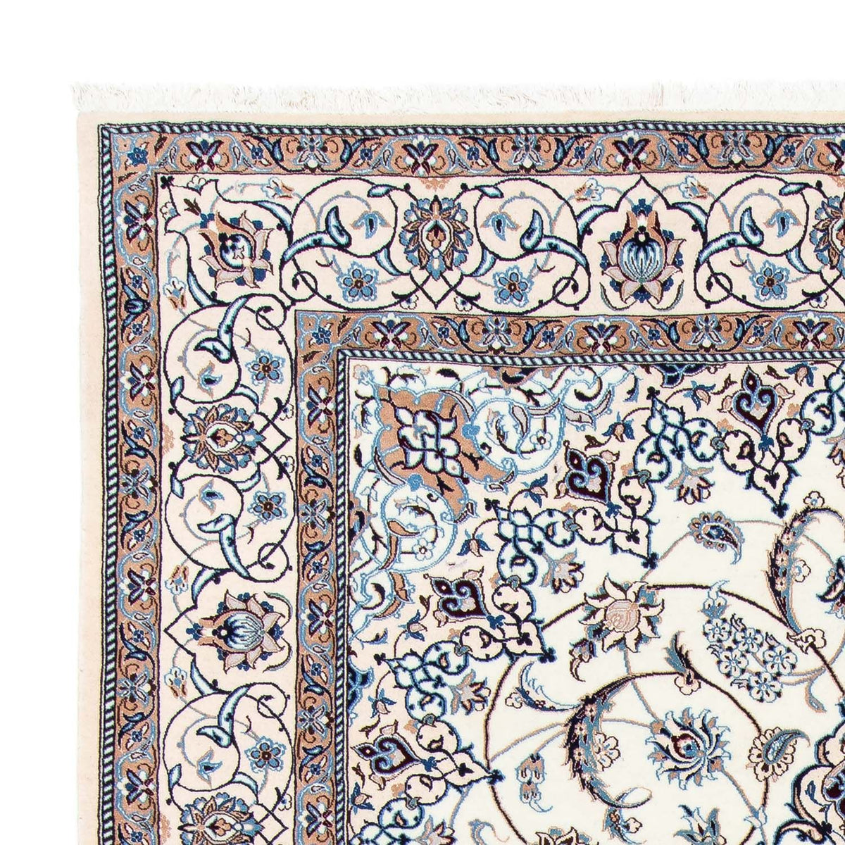 Perzisch tapijt - Nain - Koninklijk - 309 x 208 cm - beige