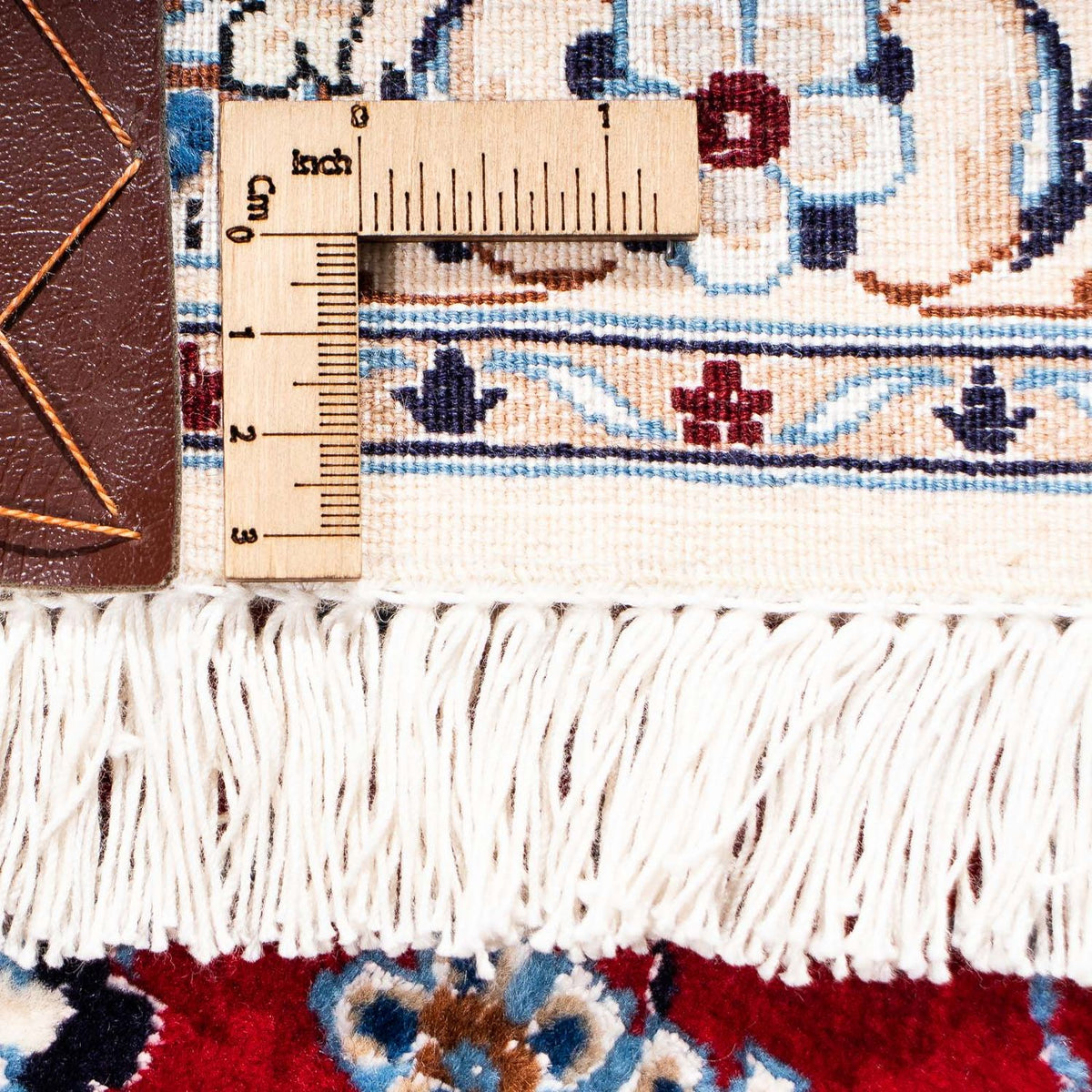 Perzisch tapijt - Nain - Premium - 236 x 153 cm - donkerrood