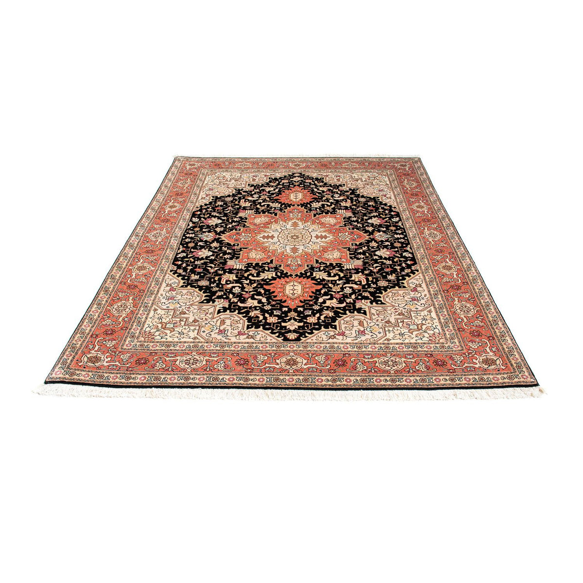 Perzisch tapijt - Tabriz - Royal - 200 x 152 cm - donkerblauw