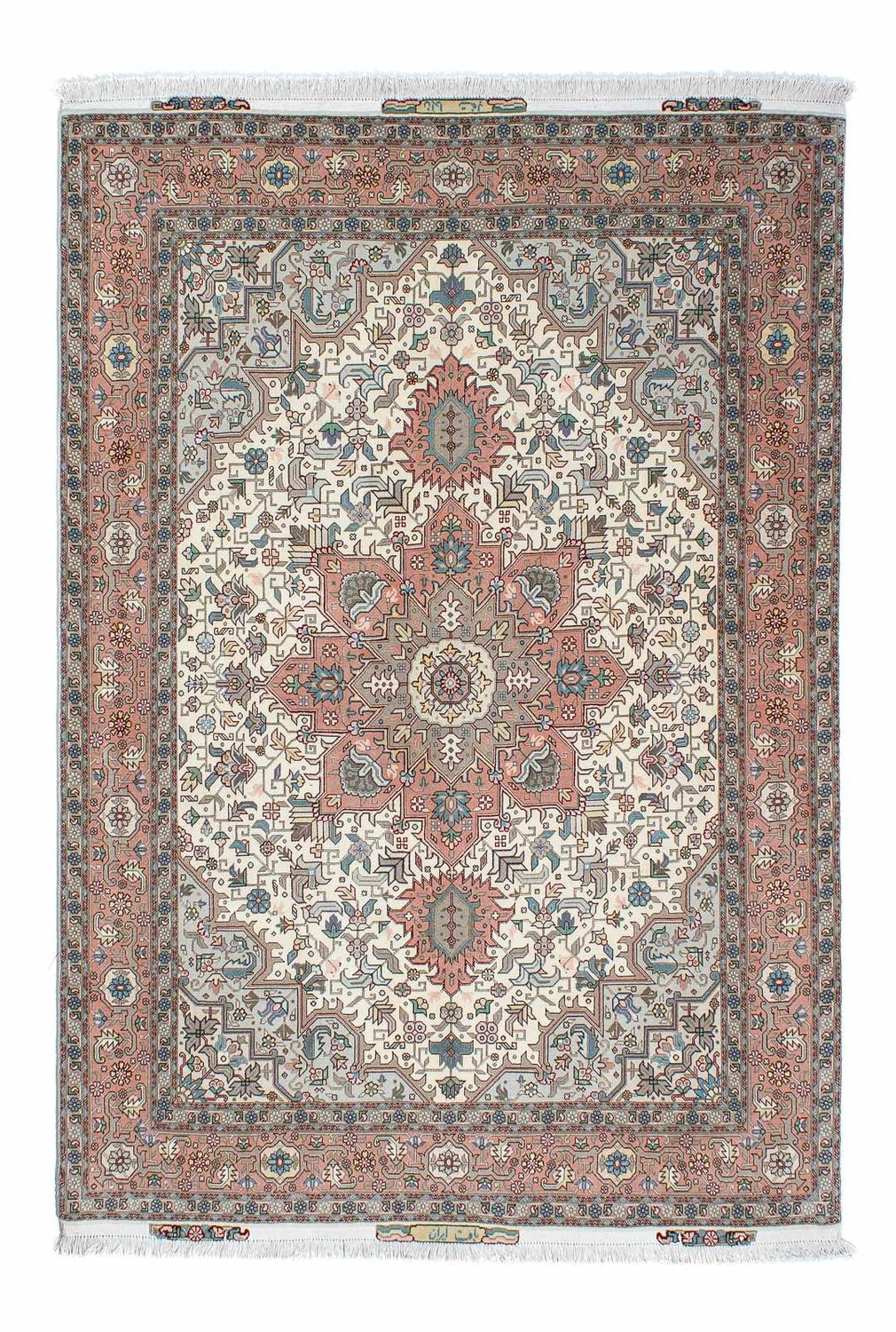 Perzisch tapijt - Tabriz - Royal - 200 x 151 cm - beige