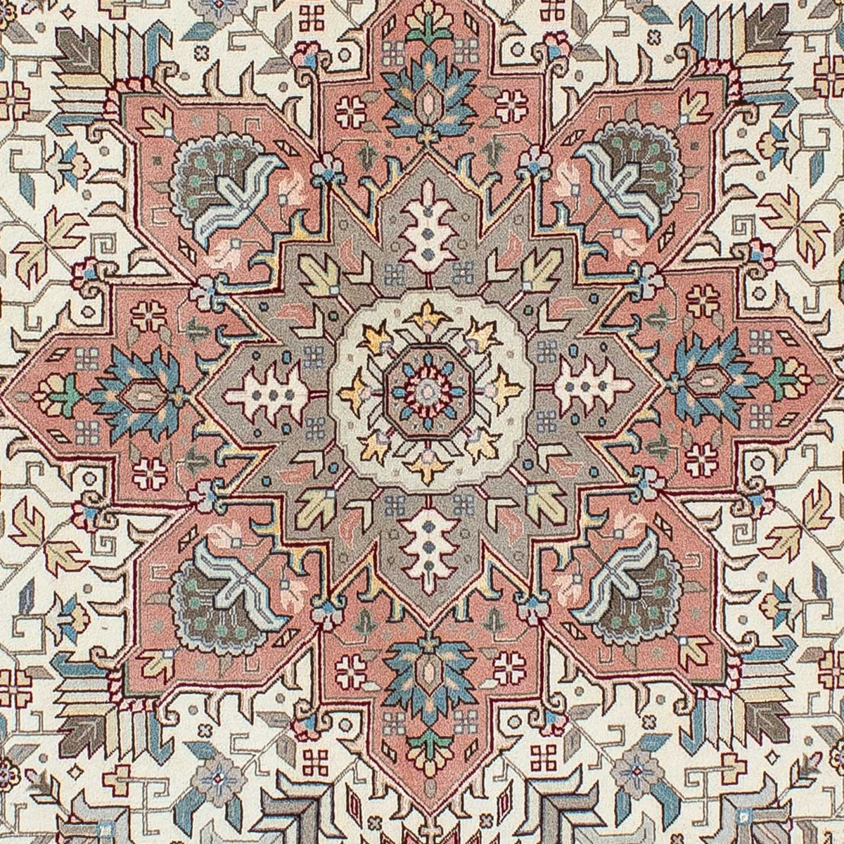 Perzisch tapijt - Tabriz - Royal - 200 x 151 cm - beige