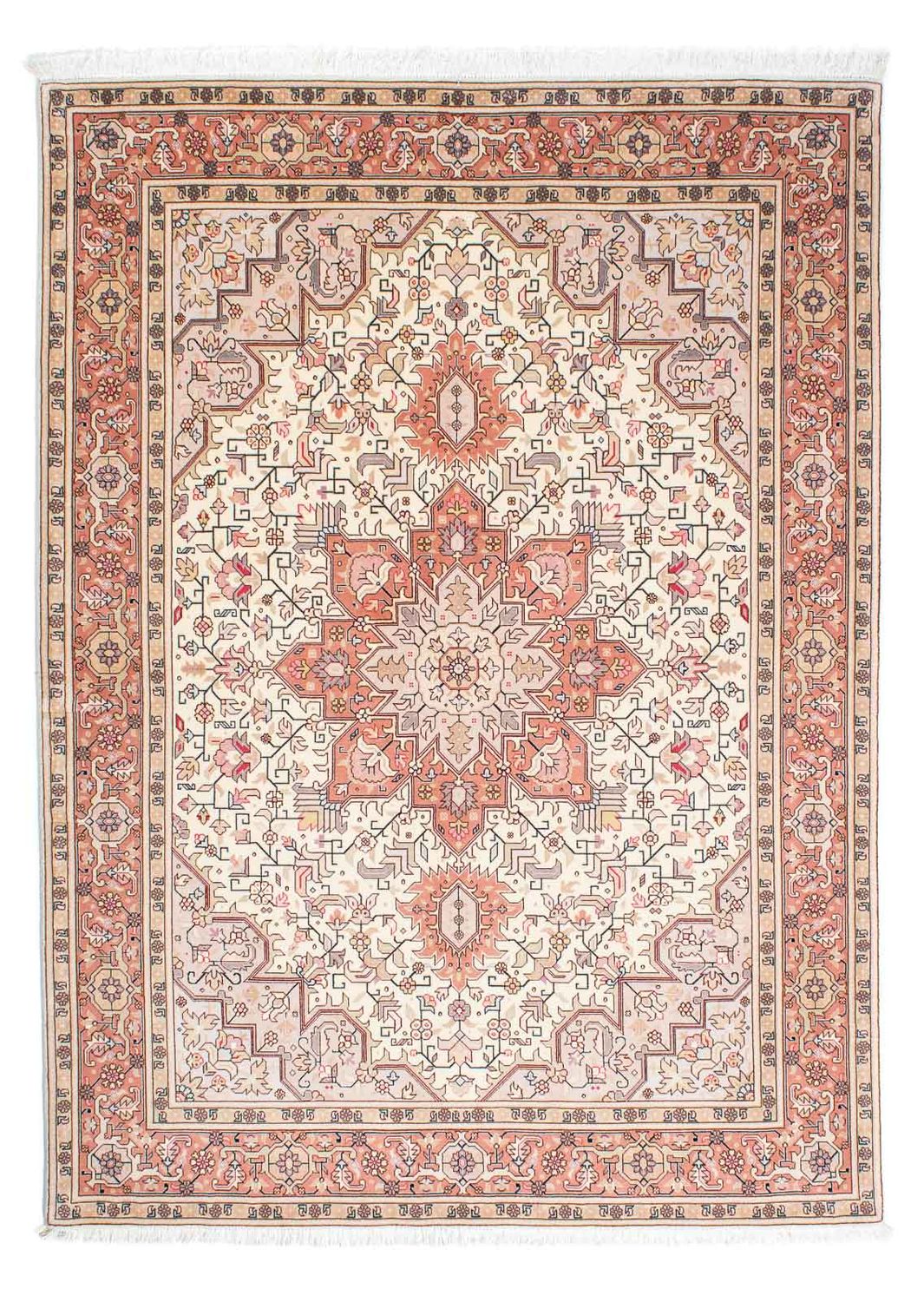 Perzisch tapijt - Tabriz - Royal - 208 x 153 cm - beige