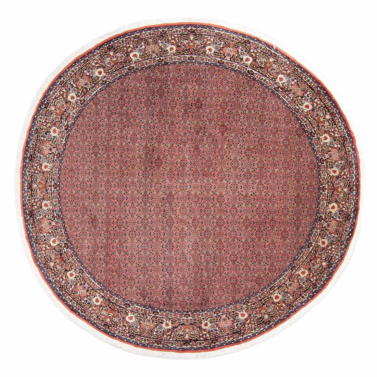 Perzisch tapijt - Bijar rond  - 300 x 300 cm - licht rood