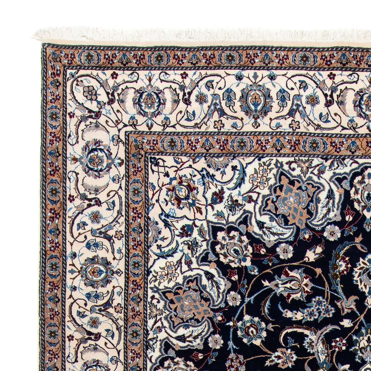 Perzisch tapijt - Nain - Koninklijk - 303 x 203 cm - zwart