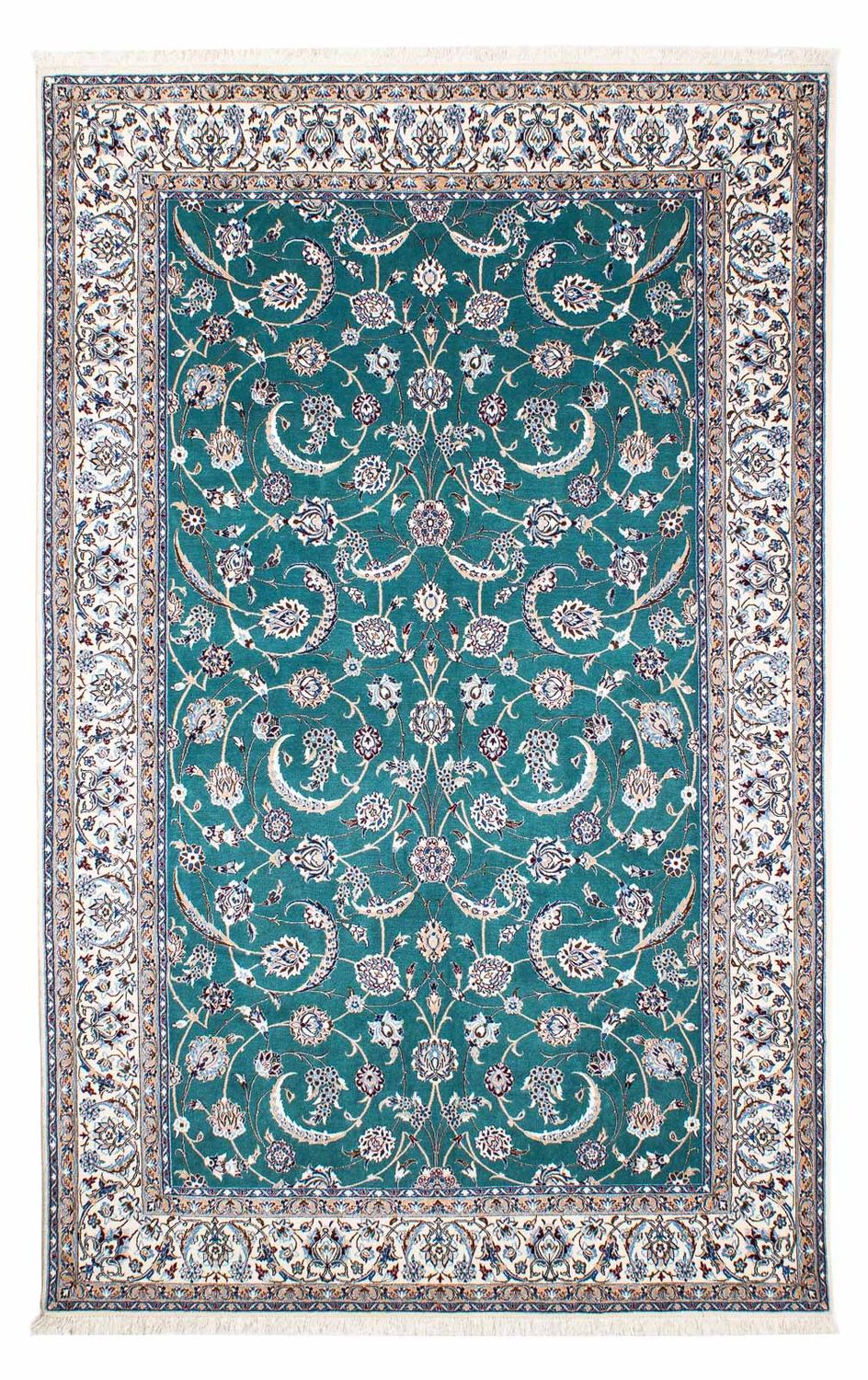 Perzisch tapijt - Nain - Premium - 228 x 146 cm - blauw