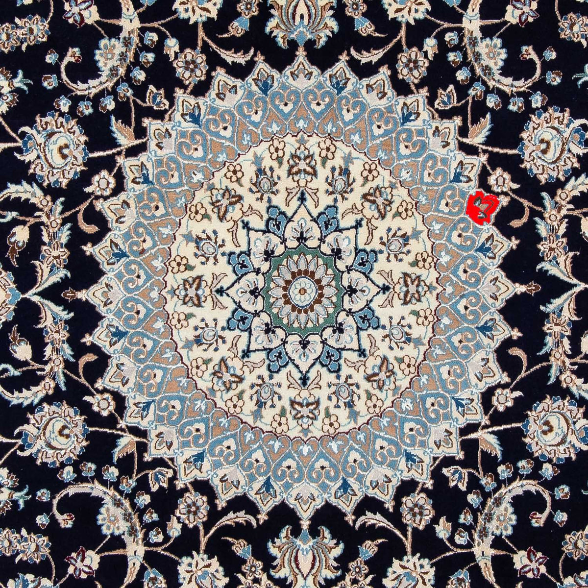 Perzisch tapijt - Nain - Koninklijk - 300 x 202 cm - zwart