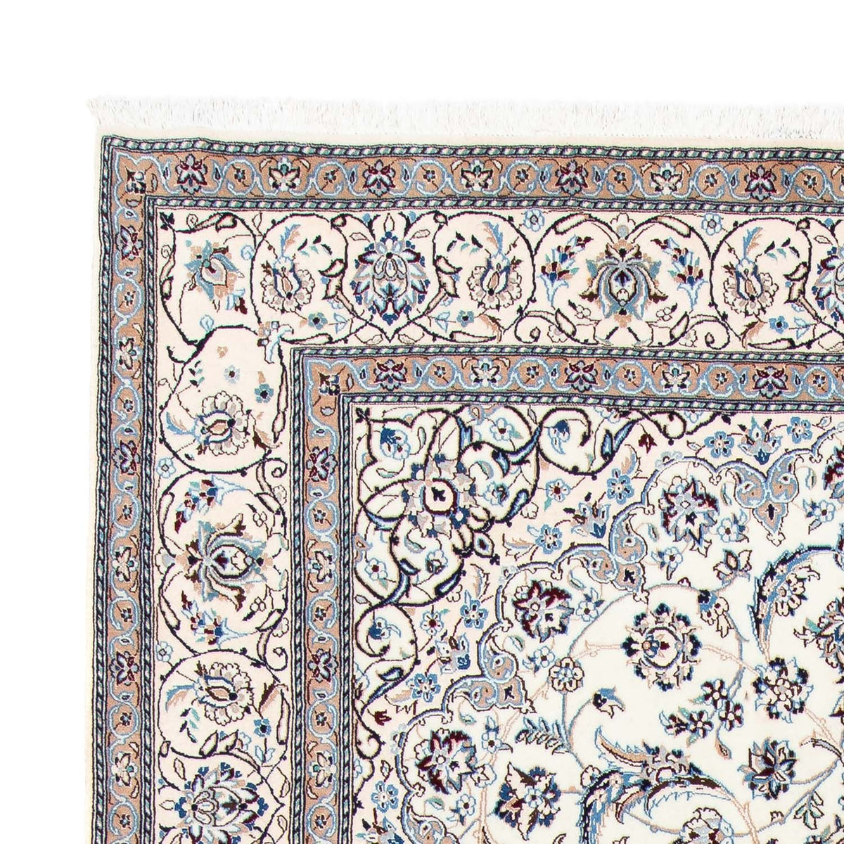 Perzisch tapijt - Nain - Koninklijk - 307 x 204 cm - beige