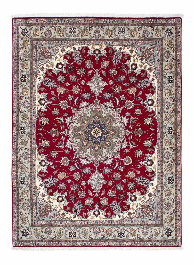 Perzisch tapijt - Tabriz - Royal - 202 x 150 cm - donkerrood