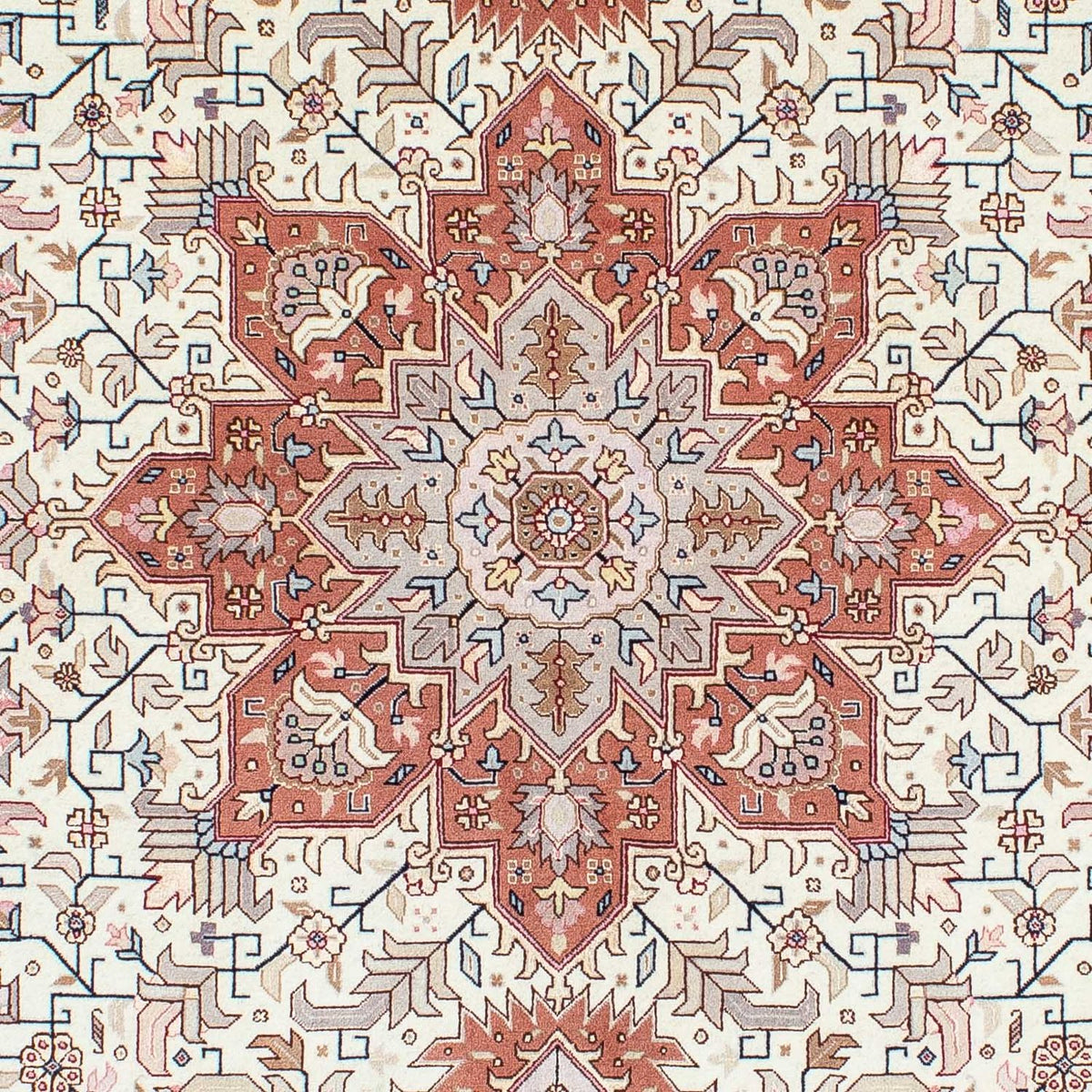 Perzisch tapijt - Tabriz - Royal - 201 x 149 cm - beige
