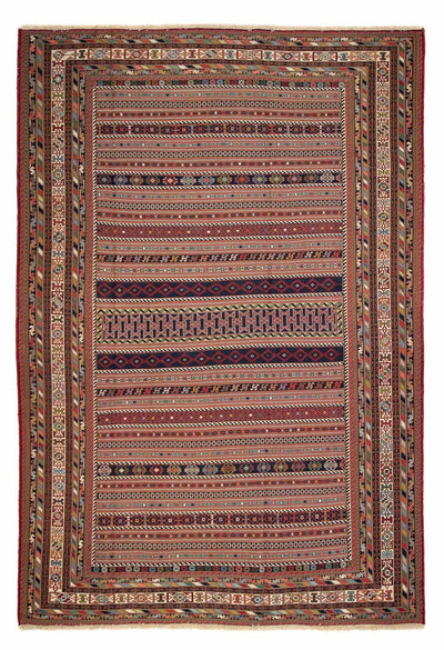 Afshar Sirjan Tapijt 197x290cm - Perzisch tapijt - meerkleurig