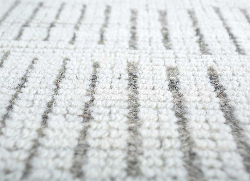 Wollen tapijt vierkant  - 75 x 75 cm - crème