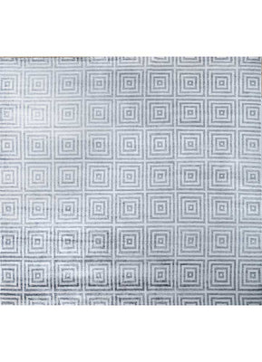 Viscose tapijt vierkant  - 345 x 345 cm - zilver