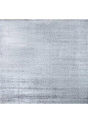 Viscose tapijt vierkant  - 345 x 345 cm - zilver