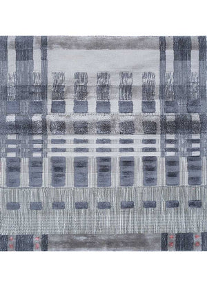 Viscose tapijt vierkant  - 90 x 90 cm - veelkleurig