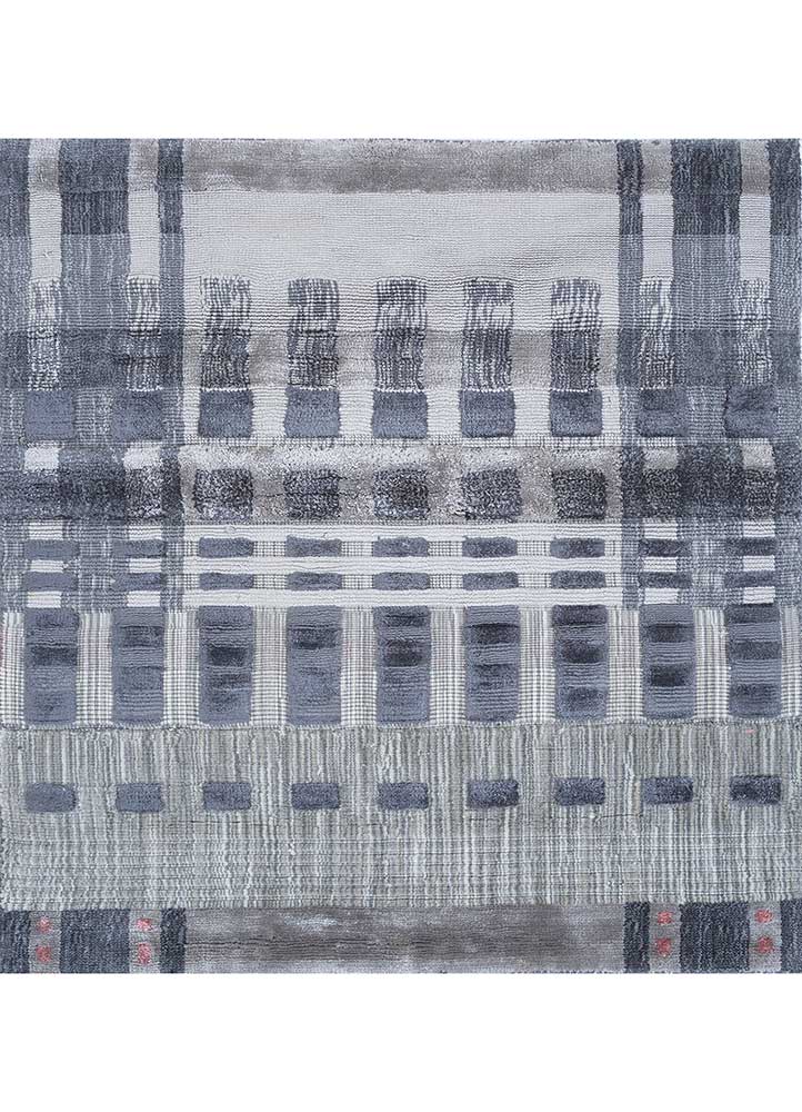 Viscose tapijt vierkant  - 90 x 90 cm - veelkleurig