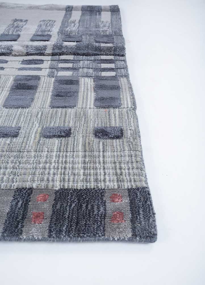 Viscose tapijt vierkant  - 90 x 90 cm - veelkleurig