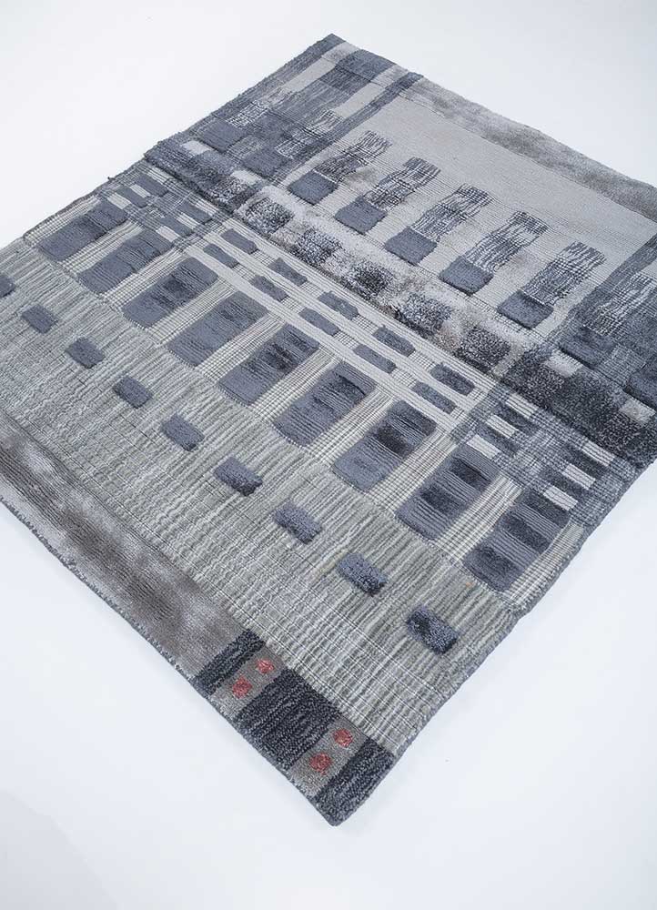 Viscose tapijt vierkant  - 90 x 90 cm - veelkleurig