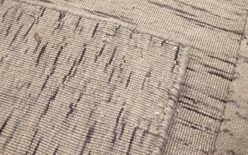 Wollen tapijt - 90 x 60 cm - zilver