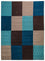 Patchwork tapijt - 300 x 200 cm - turkoois
