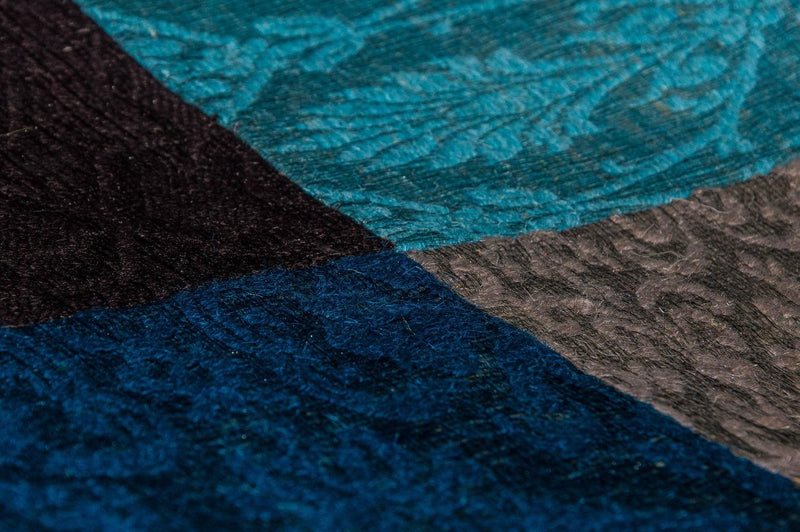 Patchwork tapijt - 300 x 200 cm - turkoois