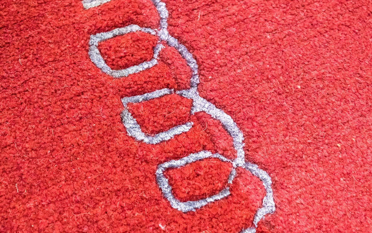 Nepal tapijt - 230 x 160 cm - rood