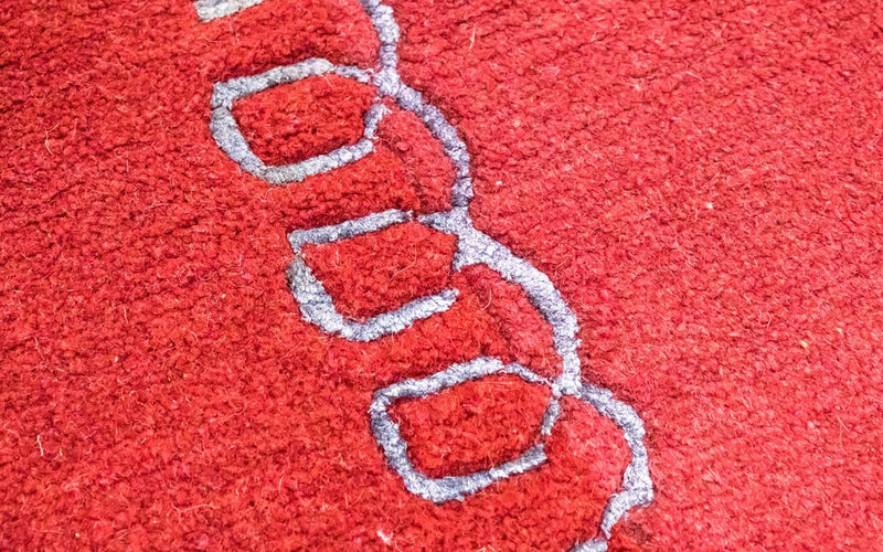 Nepal tapijt - 230 x 160 cm - rood