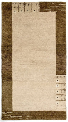 Gabbeh tapijt - Indus - 165 x 90 cm - beige