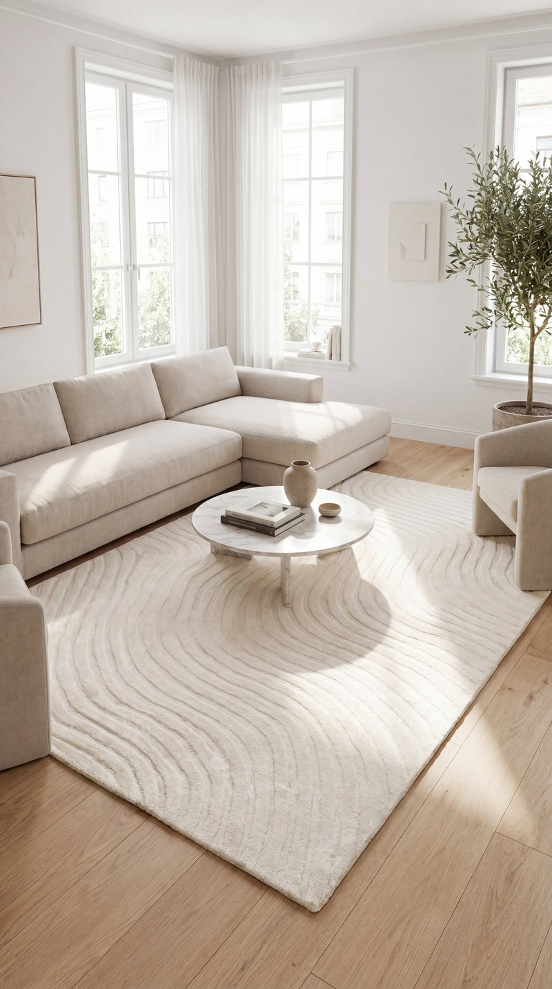 Wollen tapijt - Nordic Minimalism - rechthoekig