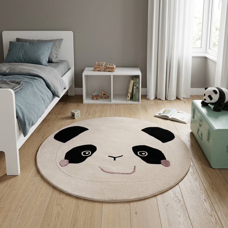 Panda Kindertapijt Rond