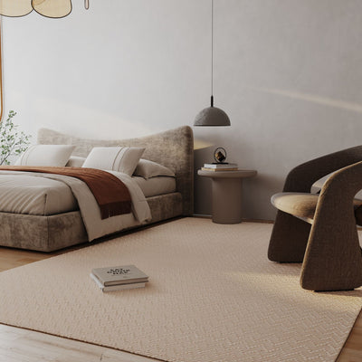 Wollen tapijt - Pure Cloud - rechthoekig