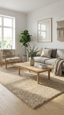 Wollen tapijt - Viltbal - Mosaik - rechthoekig