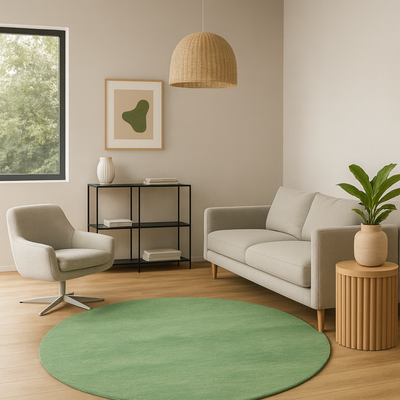 Gabbeh tapijt - Indus - Uriah - rond