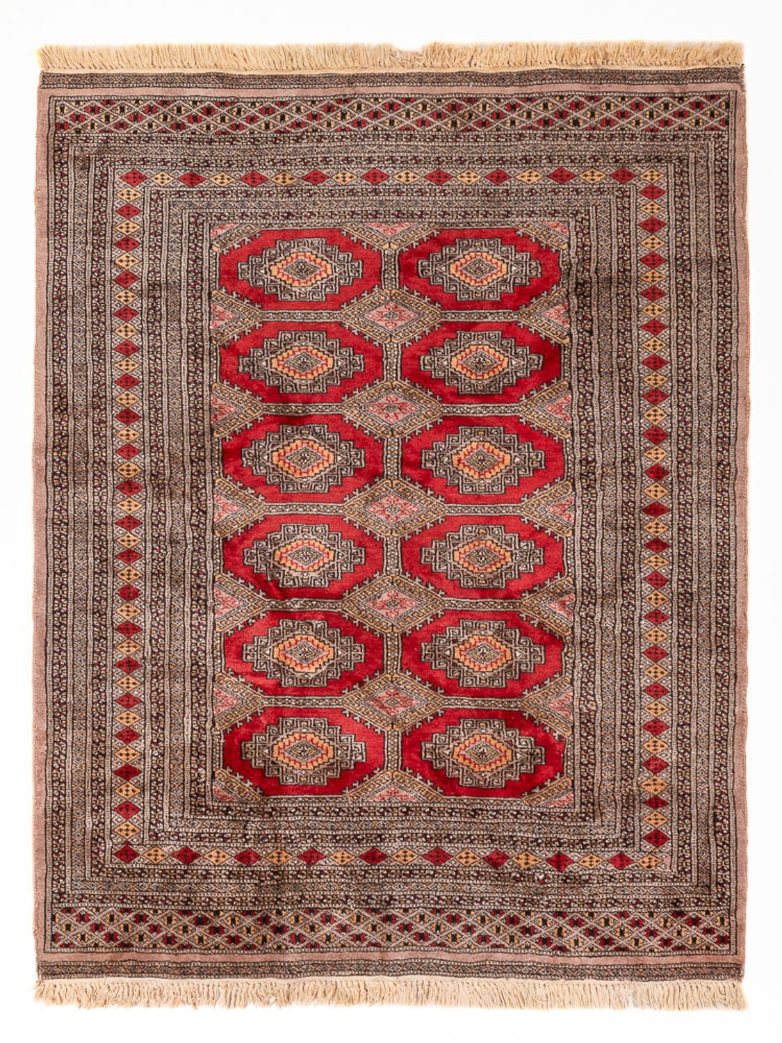 Pakistaans tapijt - 165 x 124 cm - donker beige
