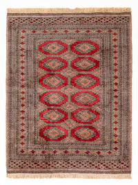 Pakistaans tapijt - 165 x 124 cm - donker beige