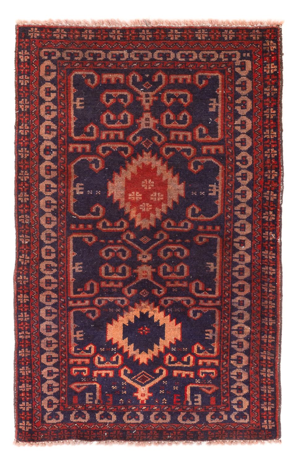 Baluch tapijt - 120 x 60 cm - bordeauxrood