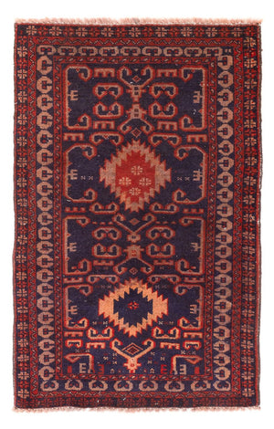 Baluch tapijt - 120 x 60 cm - bordeauxrood